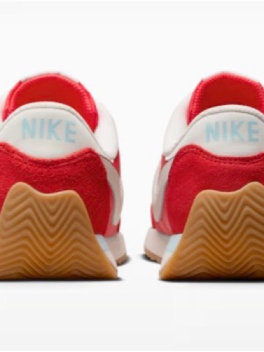 NWB Nike Red Sneakers with White Swoosh and Gum Outsole Men’s 9.5 or Women’s 11
